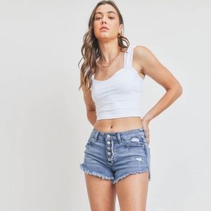 Just USA Denim Frayed Shorts 👖🎁✨🎁✨